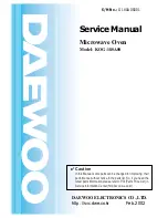 Daewoo KOG-180A0S Service Manual предпросмотр