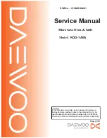 Preview for 1 page of Daewoo KOG-1A0A Service Manual