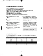 Preview for 9 page of Daewoo KOG-3000SL Operating Instructions & Cook Book