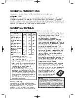 Preview for 20 page of Daewoo KOG-3000SL Operating Instructions & Cook Book