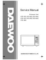 Daewoo KOG-361Q Service Manual preview