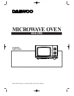 Preview for 1 page of Daewoo KOG-3705 Operating Instructions Manual