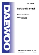 Daewoo KOG-370A0P Service Manual preview