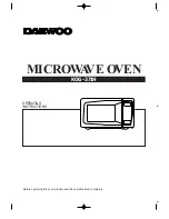 Daewoo KOG-371H Operating Instructions Manual preview