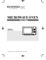 Daewoo KOG-37250S Operating Instructions Manual preview