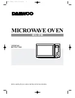 Daewoo KOG-374R Operating Instructions Manual preview