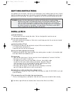 Preview for 3 page of Daewoo KOG-374R Operating Instructions Manual