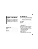 Preview for 2 page of Daewoo KOG-3885 Operating Instructions