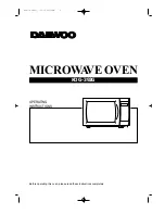 Preview for 1 page of Daewoo KOG-392G Operating Instructions Manual