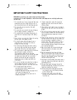 Preview for 4 page of Daewoo KOG-39350S Operating Instructions Manual