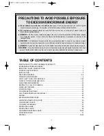 Предварительный просмотр 3 страницы Daewoo KOG-398G Operating Instructions & Cook Book