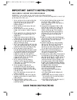 Предварительный просмотр 4 страницы Daewoo KOG-398G Operating Instructions & Cook Book