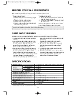 Предварительный просмотр 25 страницы Daewoo KOG-398G Operating Instructions & Cook Book