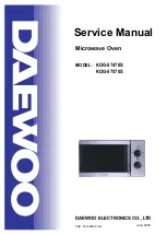 Daewoo KOG-57470S Service Manual preview