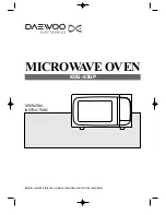 Daewoo KOG-63GP Operating Instructions Manual preview