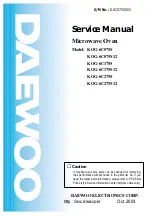 Daewoo KOG-6C075S Service Manual preview