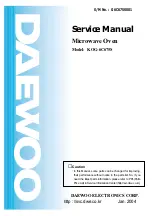 Preview for 1 page of Daewoo KOG-6C675S Service Manual