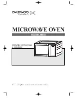 Preview for 1 page of Daewoo KOG-6L6B Operating Instructions & Cook Book