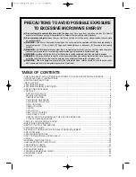 Preview for 2 page of Daewoo KOG-6L6B Operating Instructions & Cook Book