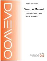 Daewoo KOG-867T Service Manual preview