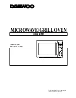 Daewoo KOG-872T Operating Instructions Manual preview