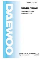 Preview for 1 page of Daewoo KOG-875T2S Service Manual