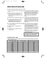 Preview for 8 page of Daewoo KOG-8A0R5S Operating Instructions & Cook Book