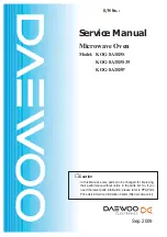 Preview for 1 page of Daewoo KOG-8A1R5P Service Manual