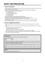 Preview for 3 page of Daewoo KOG-8A275S Service Manual