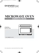 Предварительный просмотр 2 страницы Daewoo KOM-9F0CTX Operating Instructions Manual