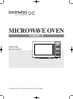 Preview for 2 page of Daewoo KOM-9M11S Operating Instructions Manual