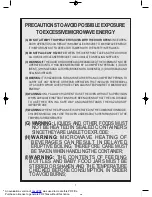 Preview for 2 page of Daewoo KOM-9P11 Use And Care Manual