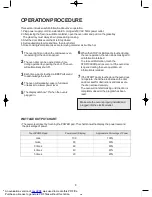 Preview for 9 page of Daewoo KOM-9P11 Use And Care Manual