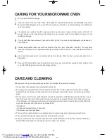 Preview for 22 page of Daewoo KOM-9P11 Use And Care Manual