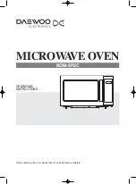 Daewoo KOM-9P2C Operating Instructions Manual preview