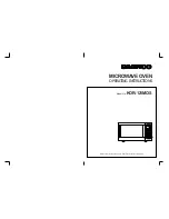 Preview for 1 page of Daewoo KOR-121MOS Operating Instructions Manual