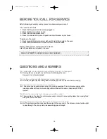 Preview for 19 page of Daewoo KOR-130A Operating Instructions Manual