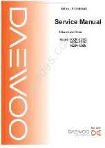 Daewoo KOR-131A Service Manual preview