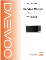 Preview for 1 page of Daewoo KOR-137B Service Manual