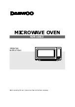 Daewoo KOR-161G2 Operating Instructions Manual preview