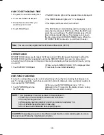 Preview for 16 page of Daewoo KOR-181G Operating Instructions Manual