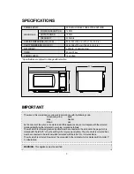 Preview for 4 page of Daewoo KOR-1A0AM Operating Instructions Manual