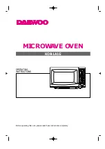 Preview for 1 page of Daewoo KOR-1A1G Operating Instructions Manual