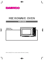 Daewoo KOR-1A1H2 Operating Instructions Manual preview