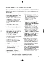 Предварительный просмотр 3 страницы Daewoo KOR-1A1H2 Operating Instructions Manual