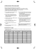 Предварительный просмотр 9 страницы Daewoo KOR-1A1H2 Operating Instructions Manual