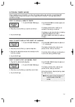 Предварительный просмотр 13 страницы Daewoo KOR-1A1H2 Operating Instructions Manual