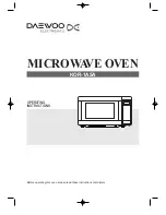 Daewoo KOR-1A5A Operating Instructions Manual preview