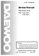 Preview for 1 page of Daewoo KOR-1A8Q0A Service Manual