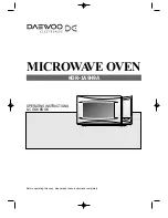 Daewoo KOR-1A9H9A Operating Instructions & Cook Book preview